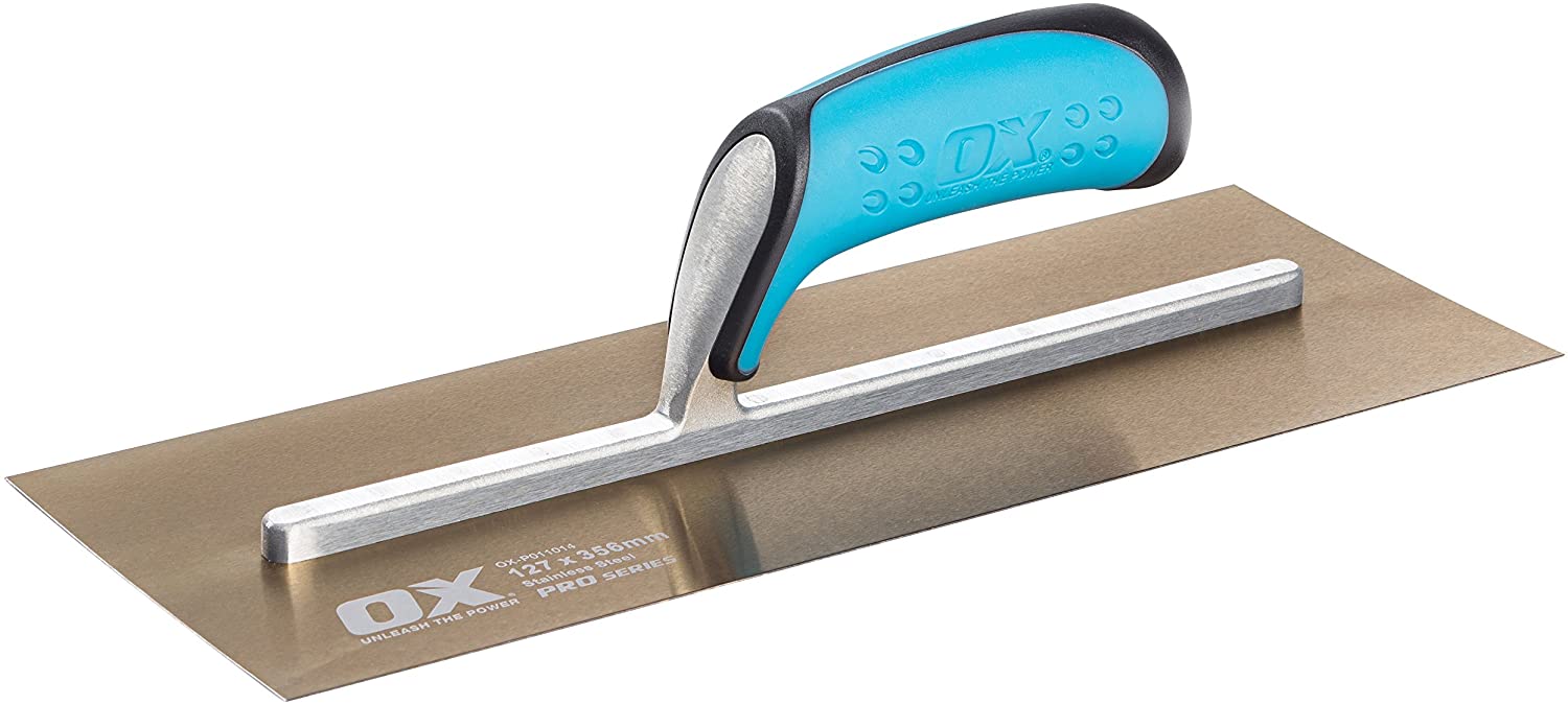 OX Pro Stainless Steel Plasterers Trowel – 127mm x 356mm