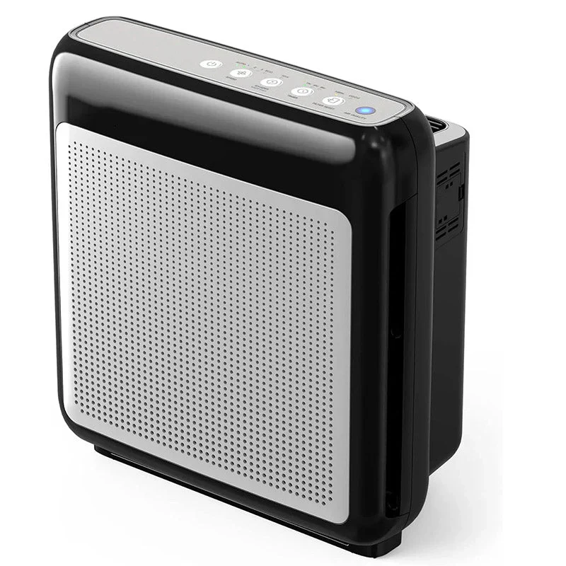 Air Purifiers for Home Up to 1,748ft², True HEPA Filter for Smoke, Allergies, Pet Dander, Odor, Air Quality Monitor, Auto&Eco Mode, Timer, Filter Indicator, 3yr Warranty, 200M, Black