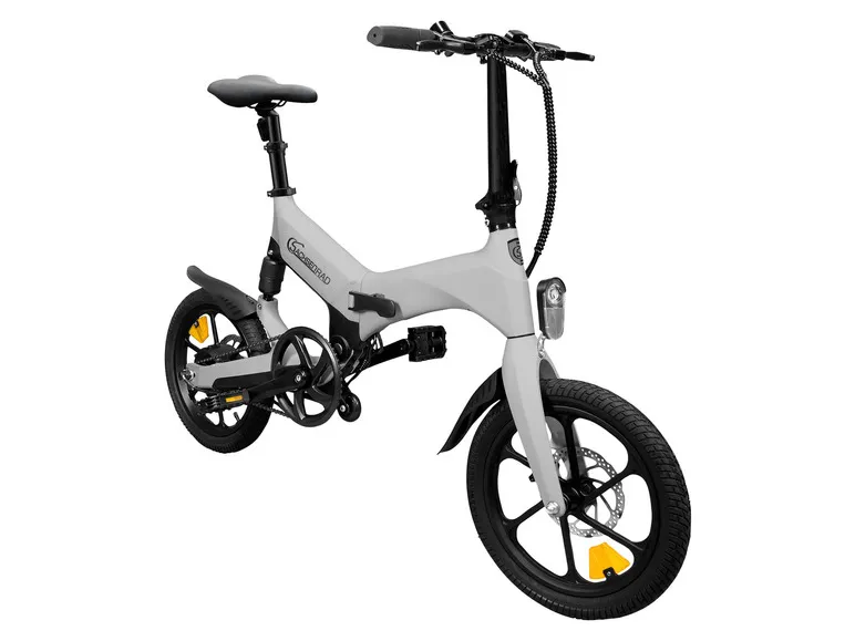 E-Bike Faltrad, Folding Race Bike F12, Klapprad, 16 Zoll, Titansilber
