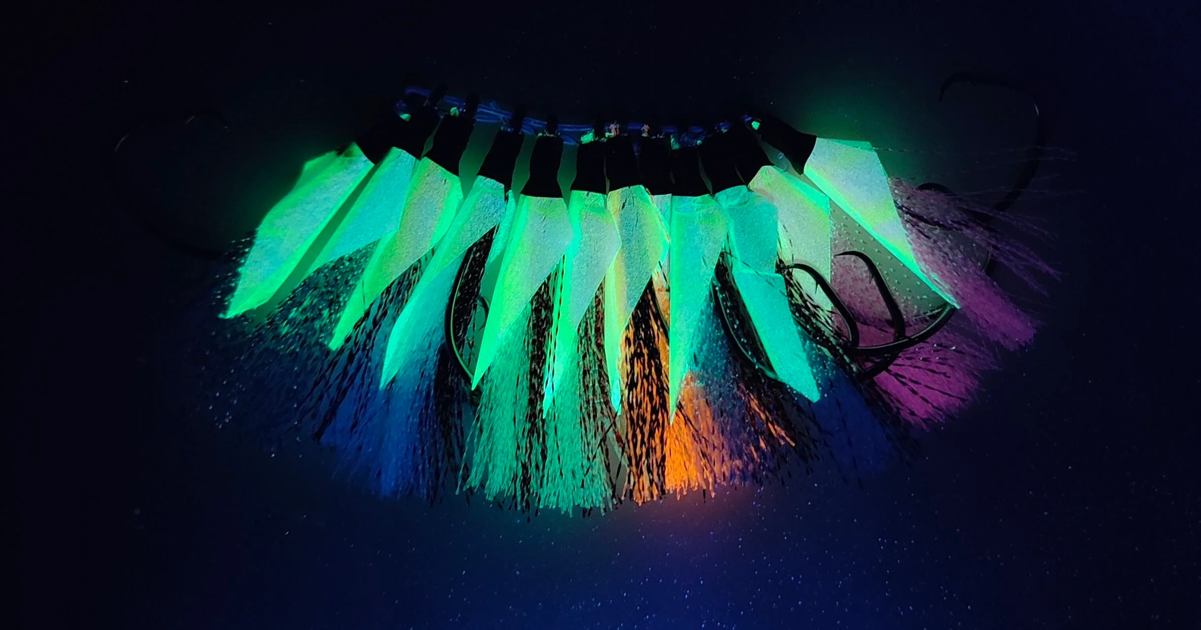 12pcs 8/0 Sports Circle Luminous DIY Flasher Rigs