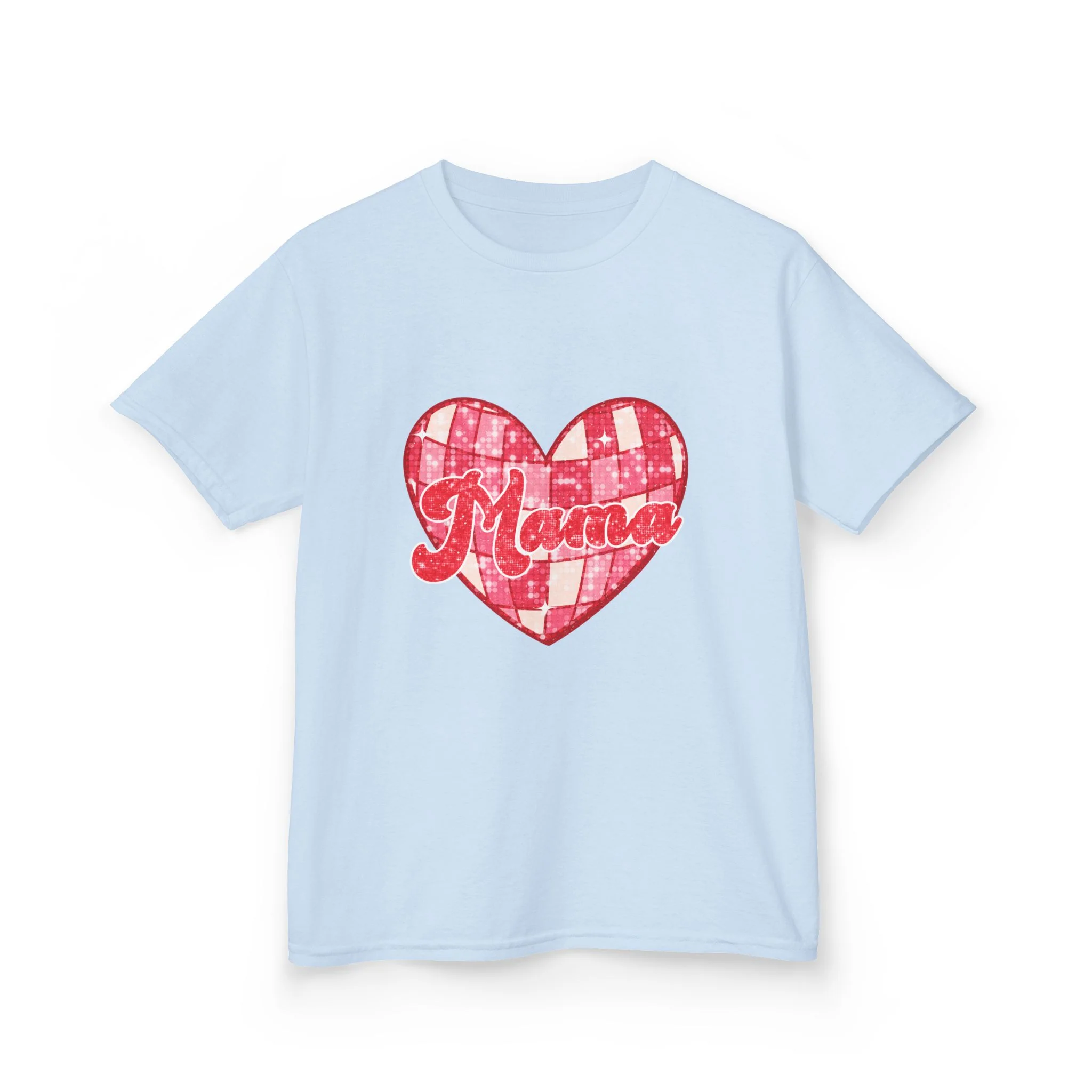 Mama Red Plaid Heart Kids Tee | Mother's Day, Family