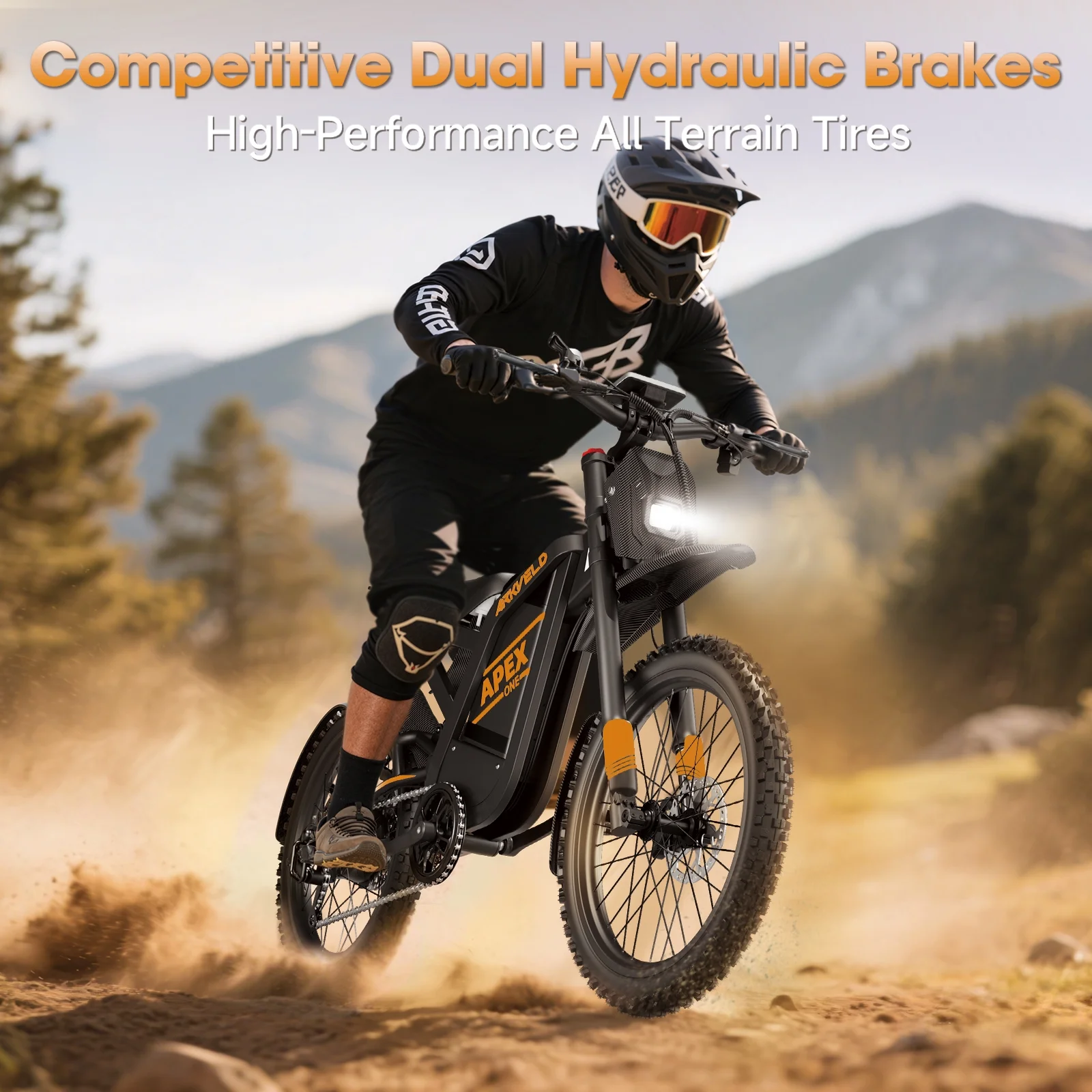 Arkveld Electric Bike for Adults, Peak-3000W, Max 40MPH and 80Miles Electric Motorcycle,25