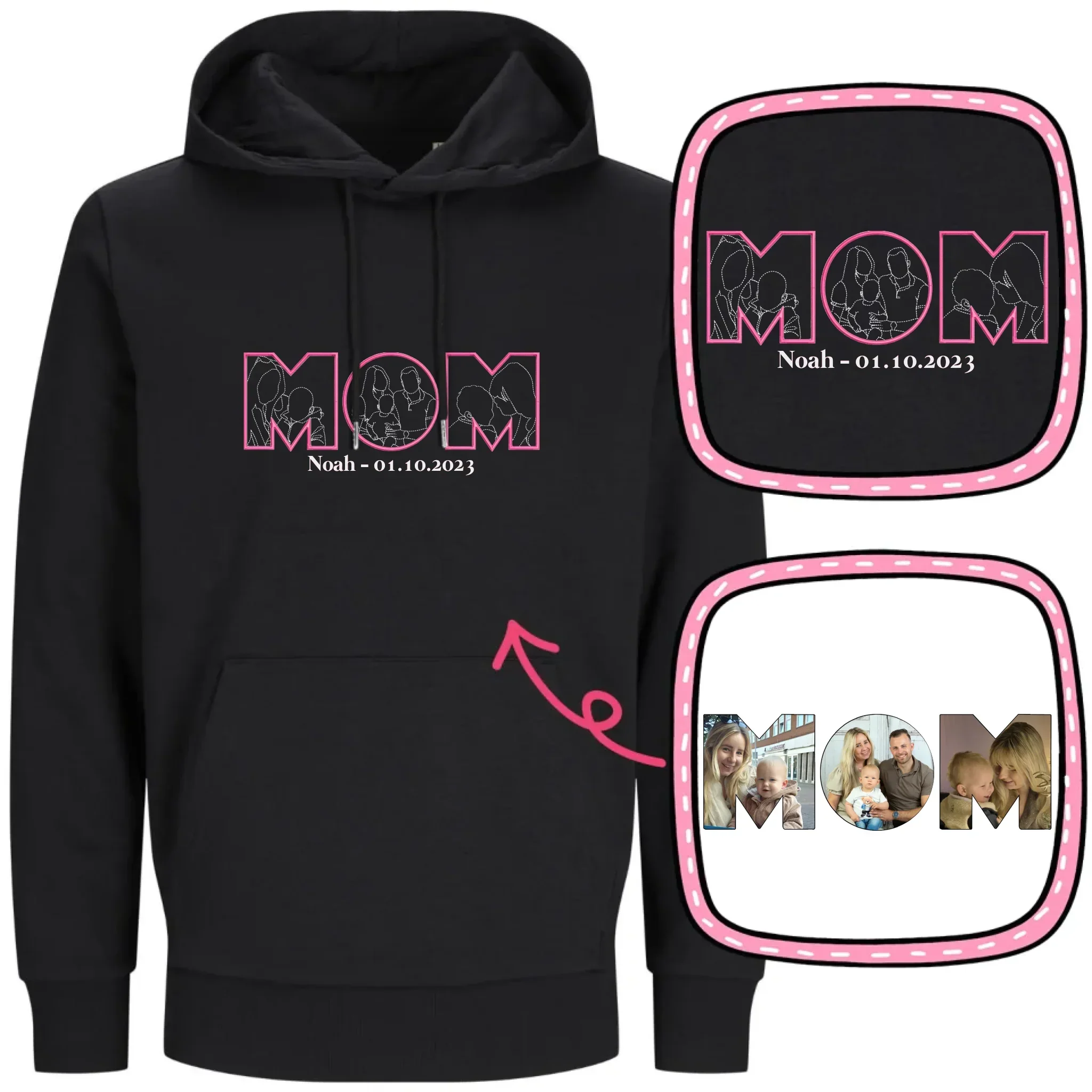 EmbroGlow | Geef haar meer dan alleen een hoodie, geef haar een herinnering