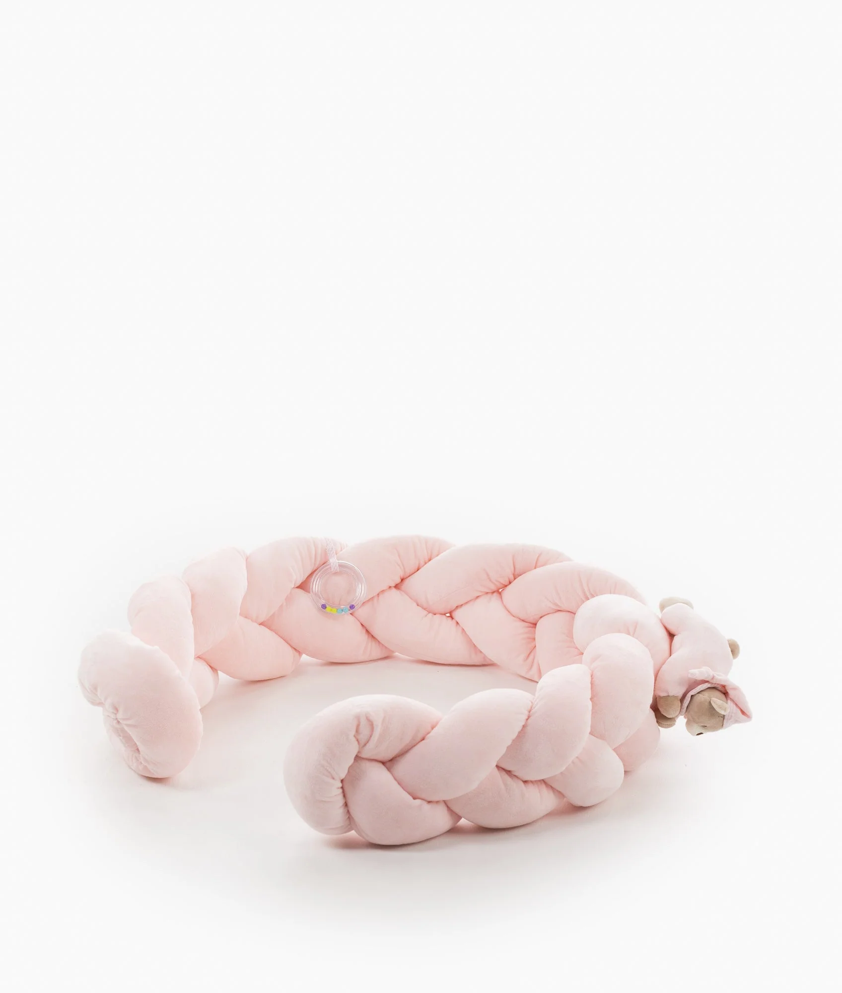 Braided Toddler Bolster | Pink
