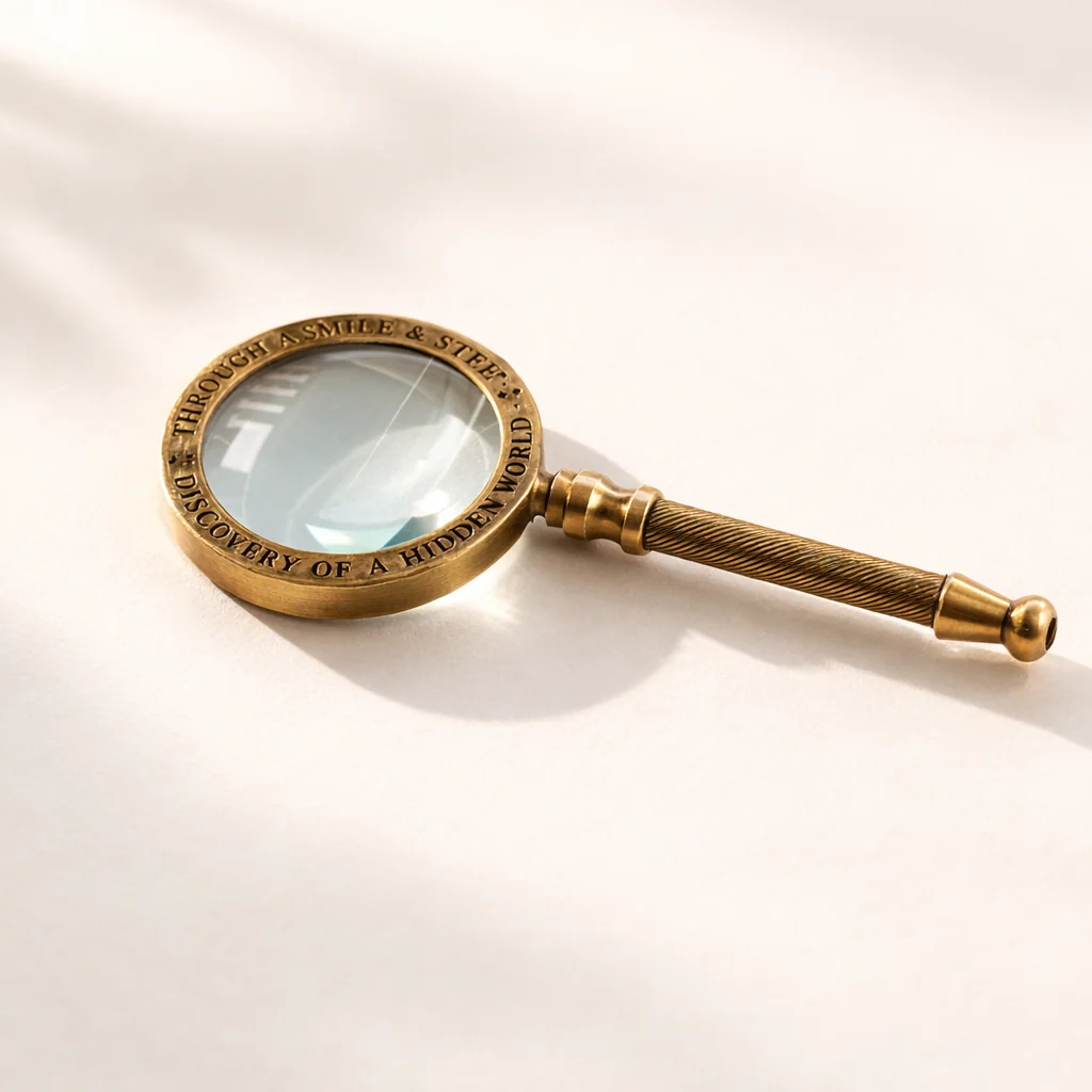 Brass Nautical Magnifying Glass