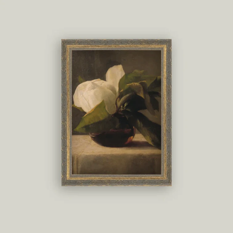 Magnolia Framed Antique Inspired Framed Art