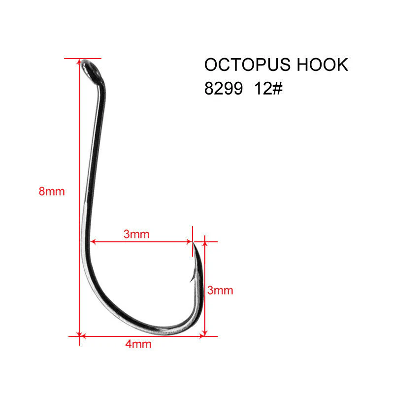 Chemically Sharpened Octopus Beak (Suicide) Fishing Tackle