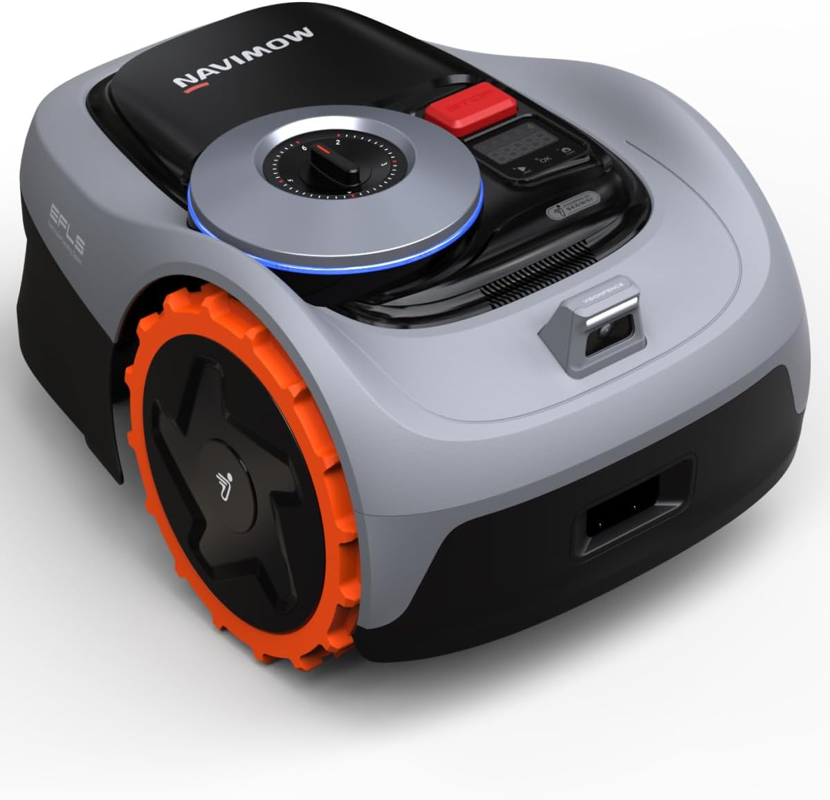Navimow i105E Mhroboter ohne Begrenzungskabel 500 m, RTK+Vision Rasenmher Roboter, KI Automatische Kartierung, Virtuelle Begrenzung, Mehrzonen-Management