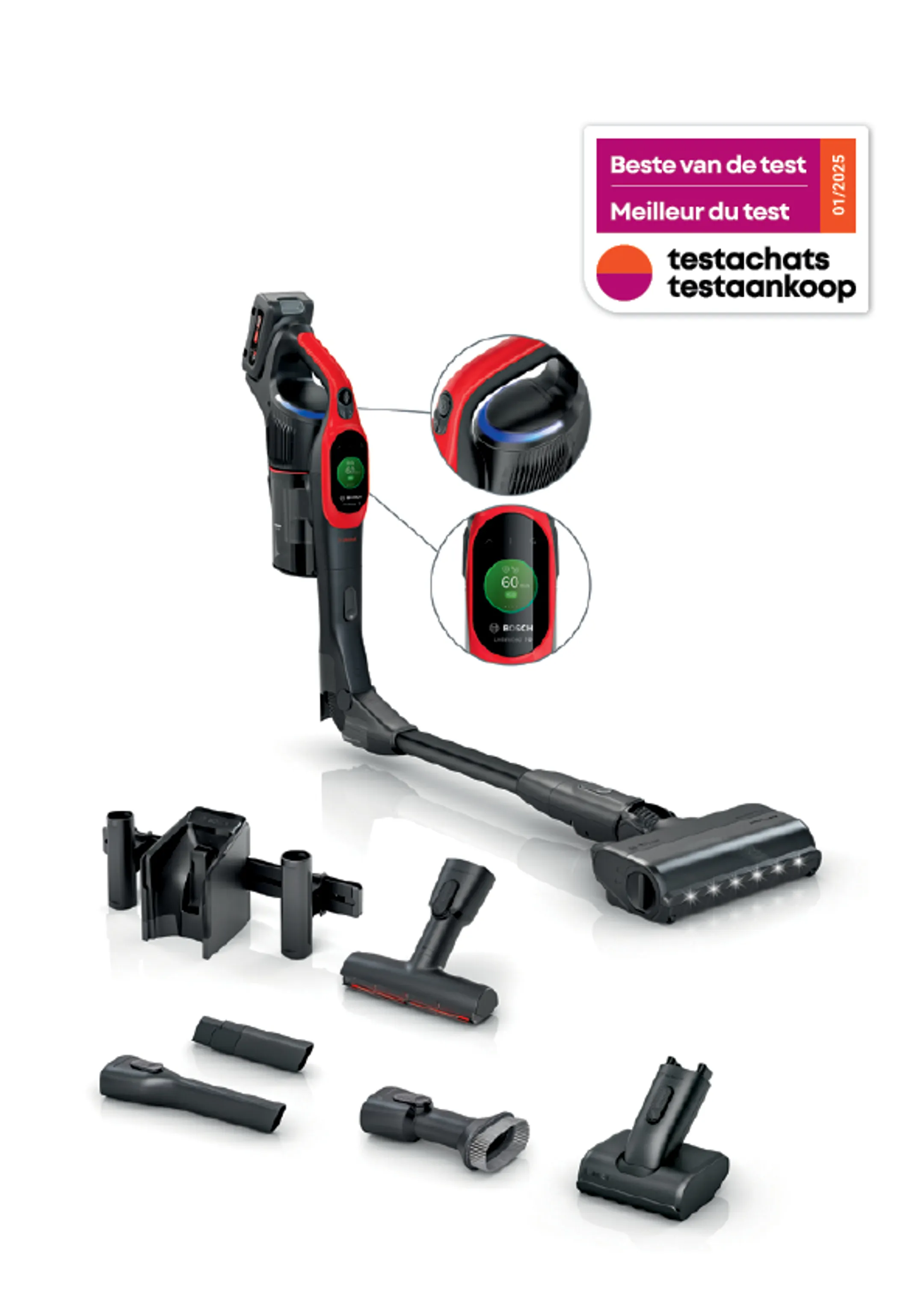 Bosch Steelstofzuiger BCS1041PET