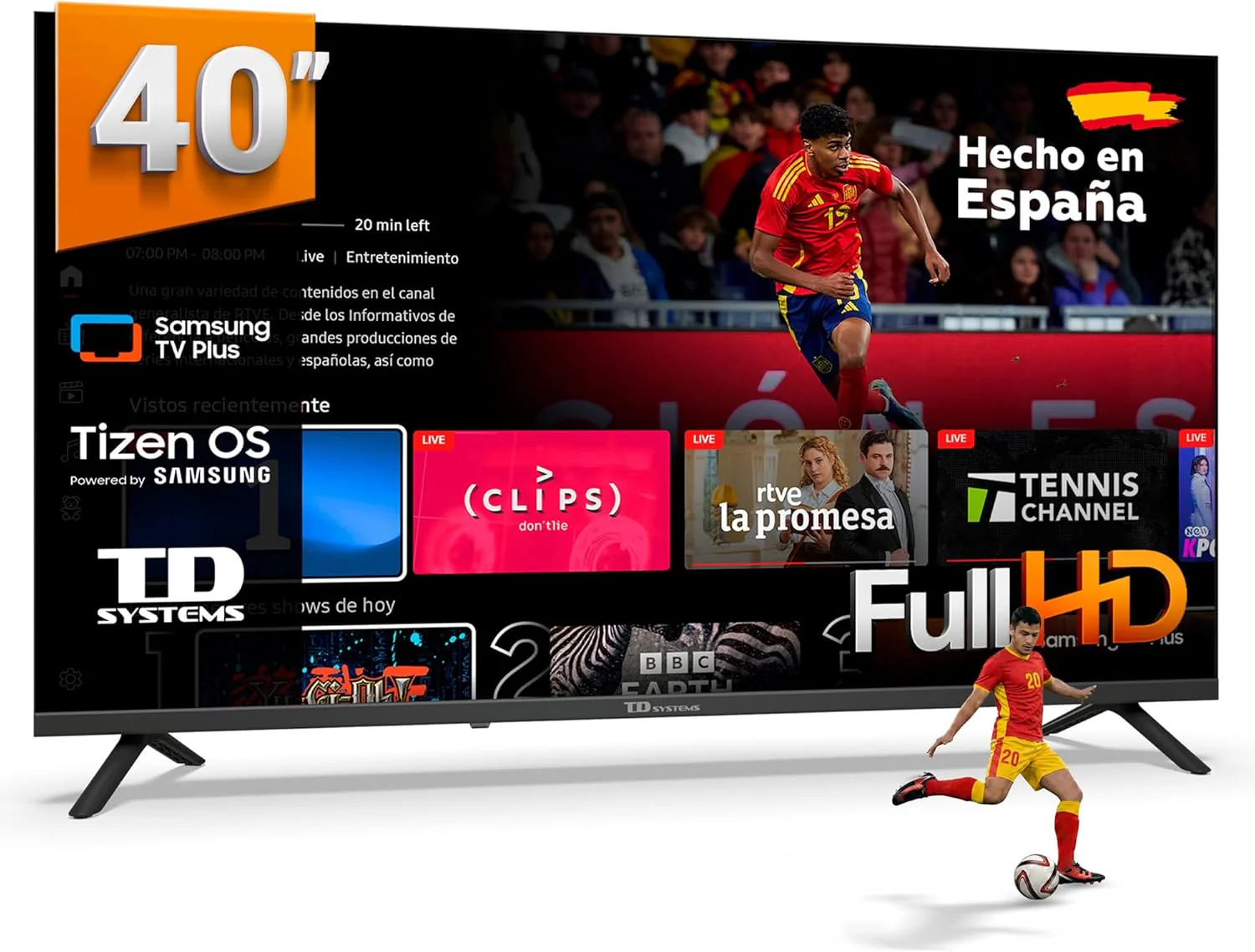 TD Systems - Smart TV 50 Inch 4K with Tizen OS 8.0 Powered by Samsung, Triple TV Tuner (DVB-T2/C/S2). 2026 TVs - PRIME50C22TIZEN