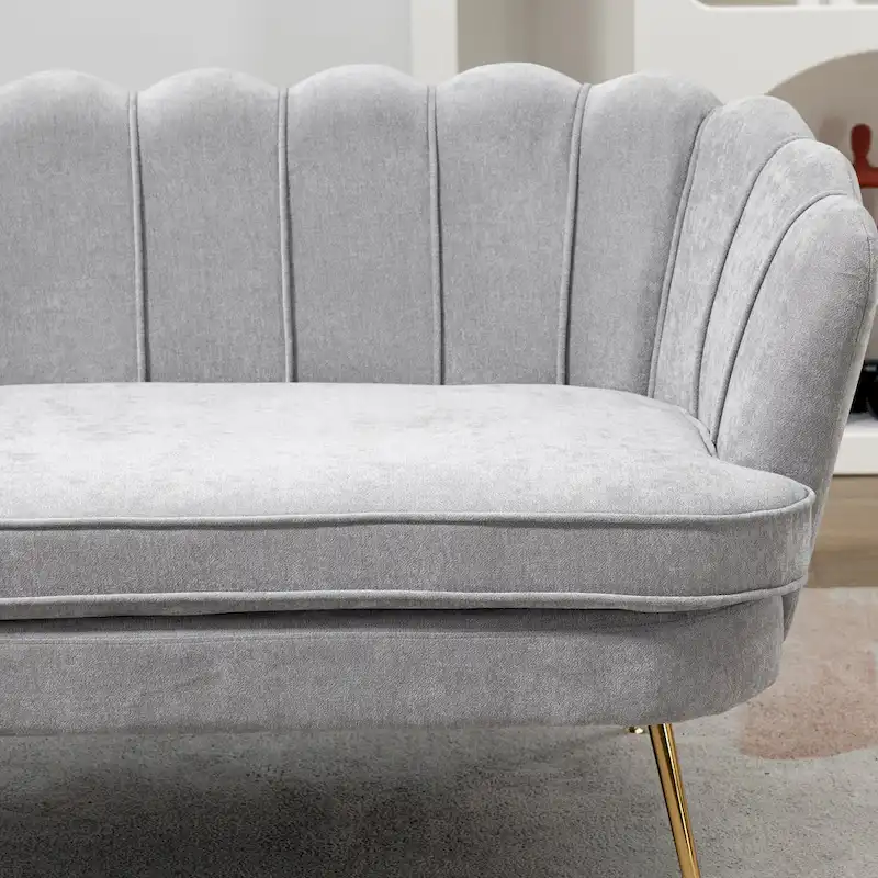 59W Mid-century Modern Tufted Loveseat Upholstered Sofa