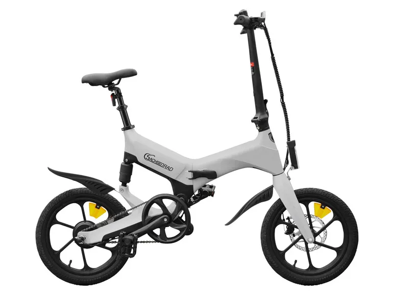 E-Bike Faltrad, Folding Race Bike F12, Klapprad, 16 Zoll, Titansilber