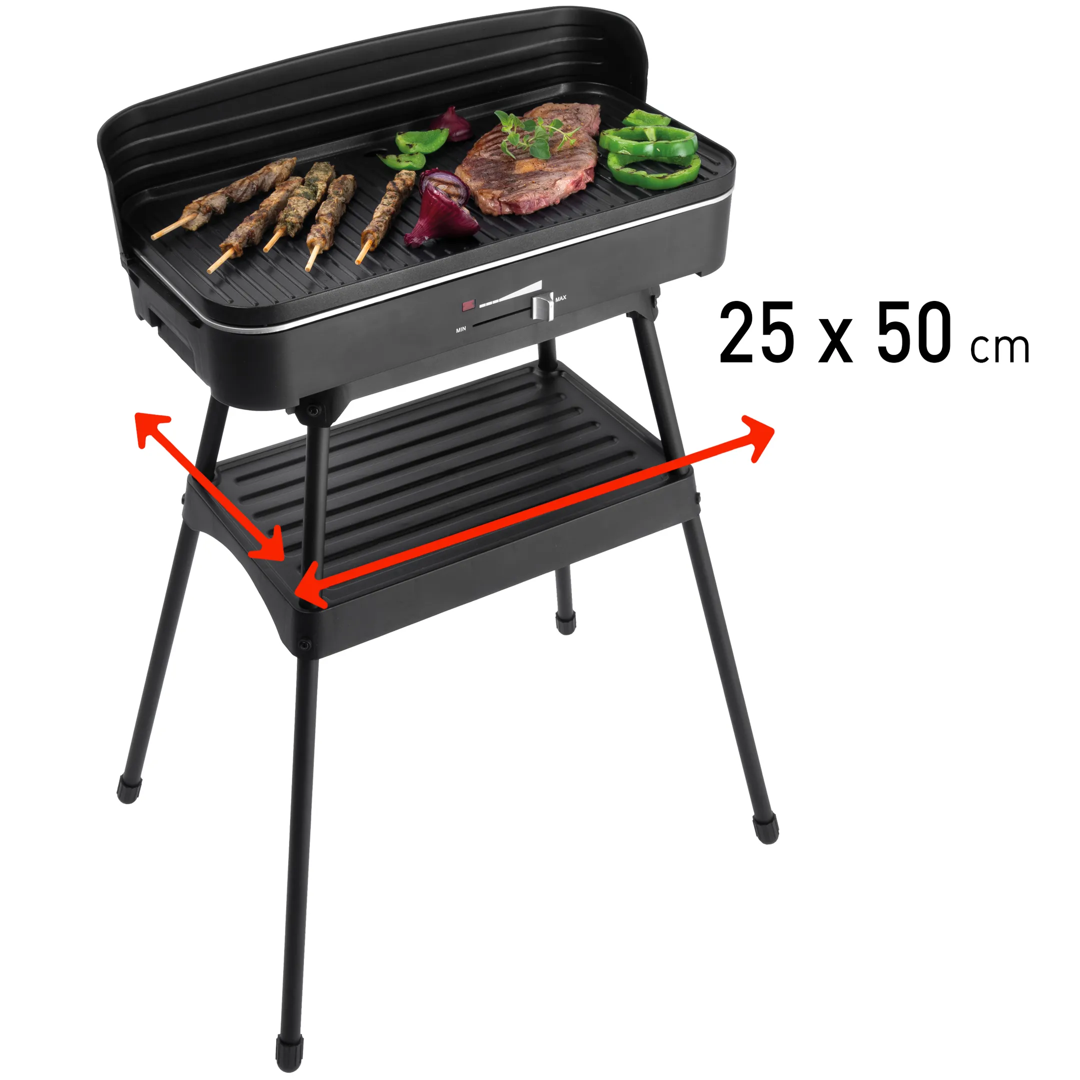 FRITEL Elektrische BBQ & Tafelgrill - BBQ 2246