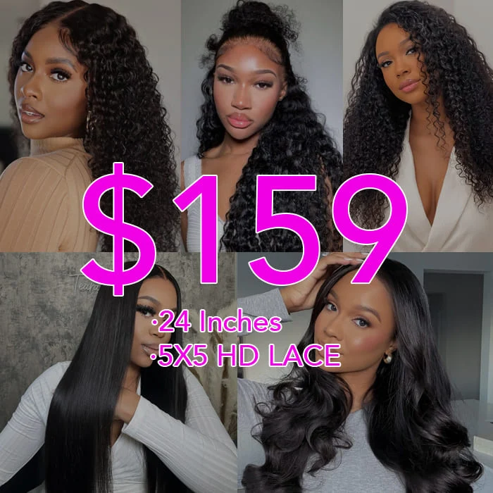 Clearance All Wigs 24 Inch Only $159 5X5 Undetectable HD Lace Wig