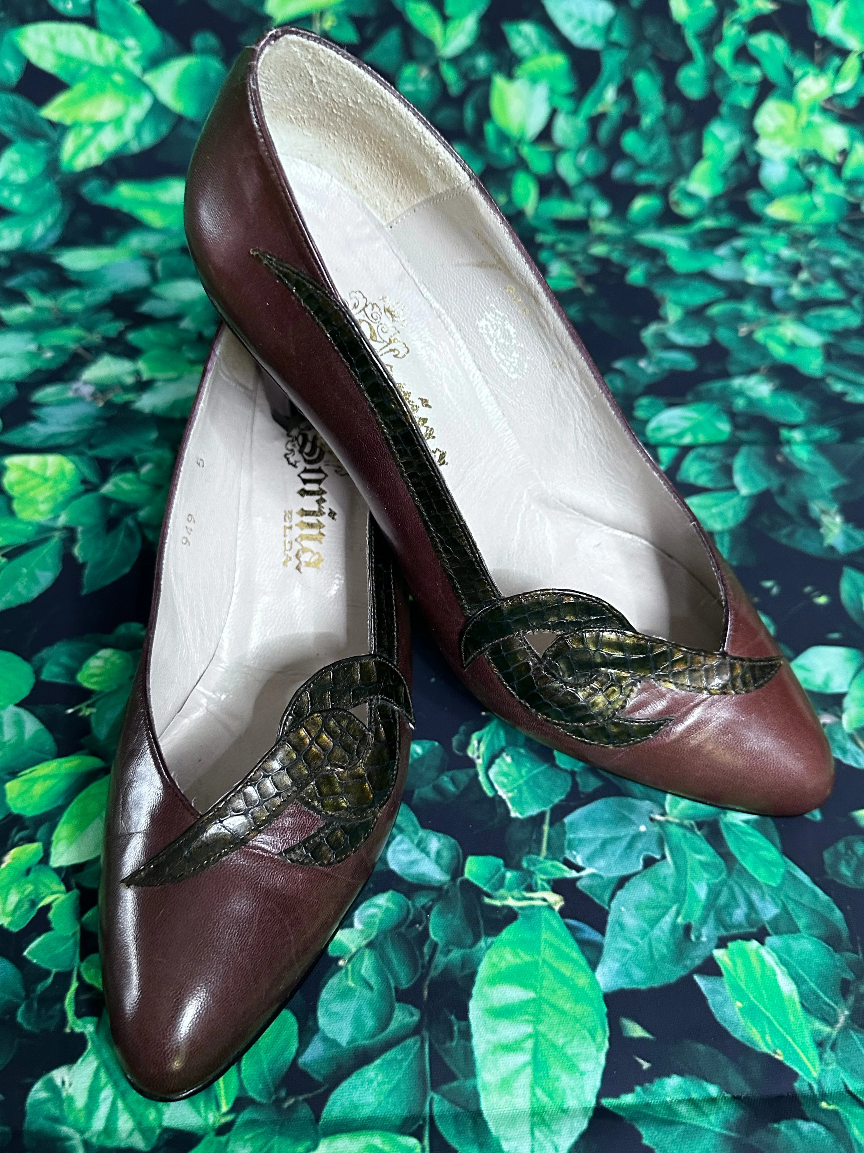 1960s Sorina Elda Leather Court Shoes