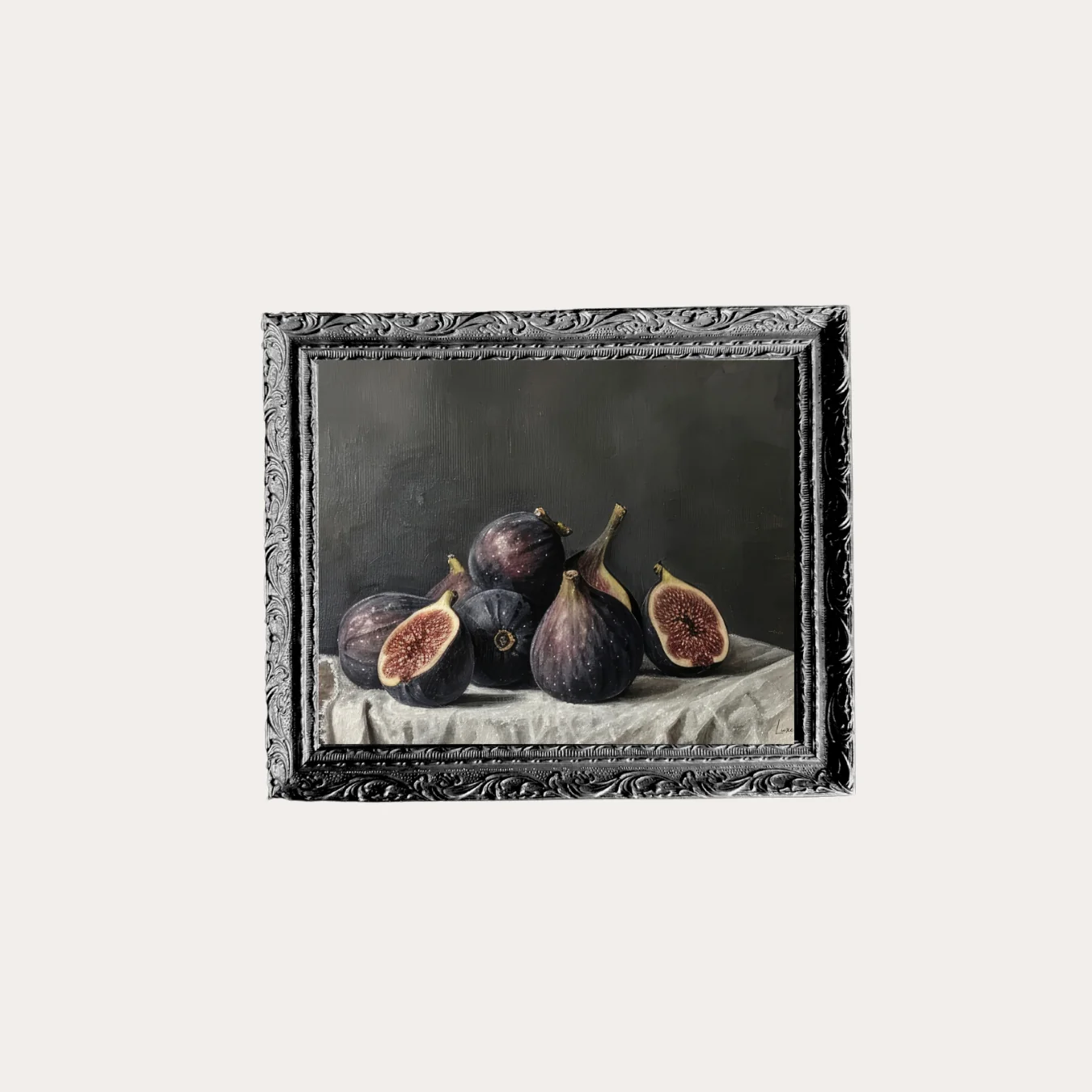 Seasonal Fig | French Black Mould Framed Art