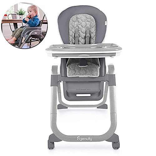 Ingenuity SmartServe 4 in 1 seggiolone con vassoio girevole   Connolly   Seggiolone, seggiolino per bambini e booster : Prima infanzia