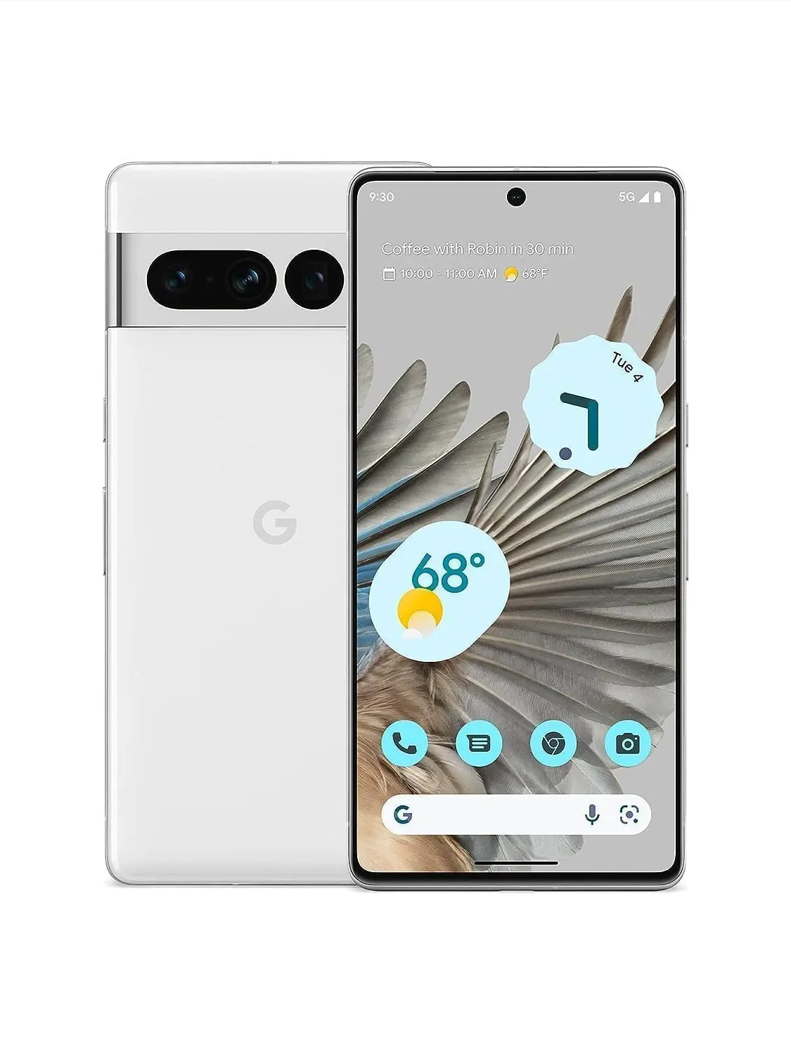 Google Pixel 7 Pro   5G Android Phone   Unlocked Smartphone with Telephoto , Wide Angle Lens, and 24 Hour Battery   128GB   Snow