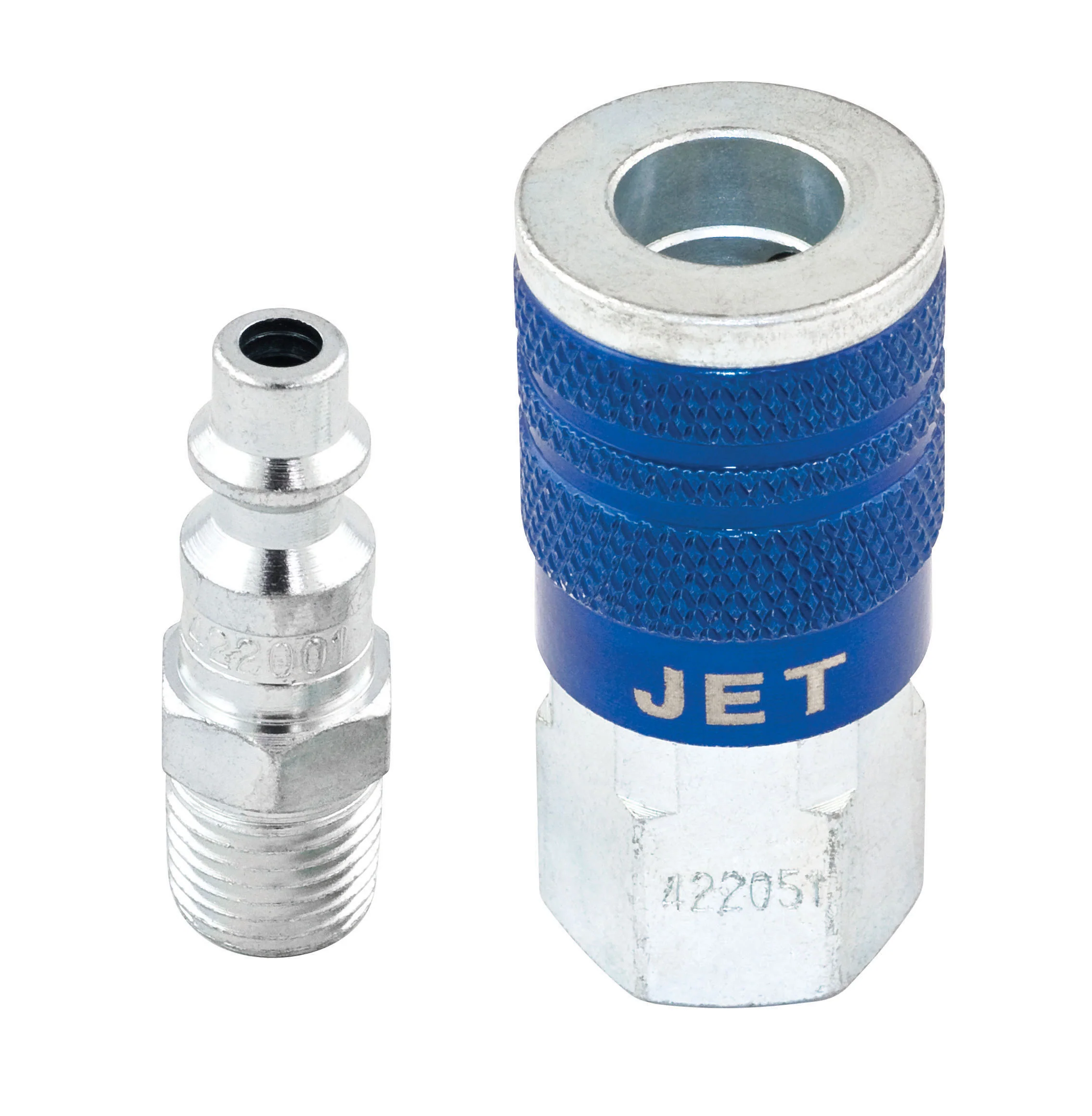 Jet I2PCS  ~  2 Piece InchI/M Inch Air Fitting Set 1/4 Inch Body X 1/4 Inch Npt