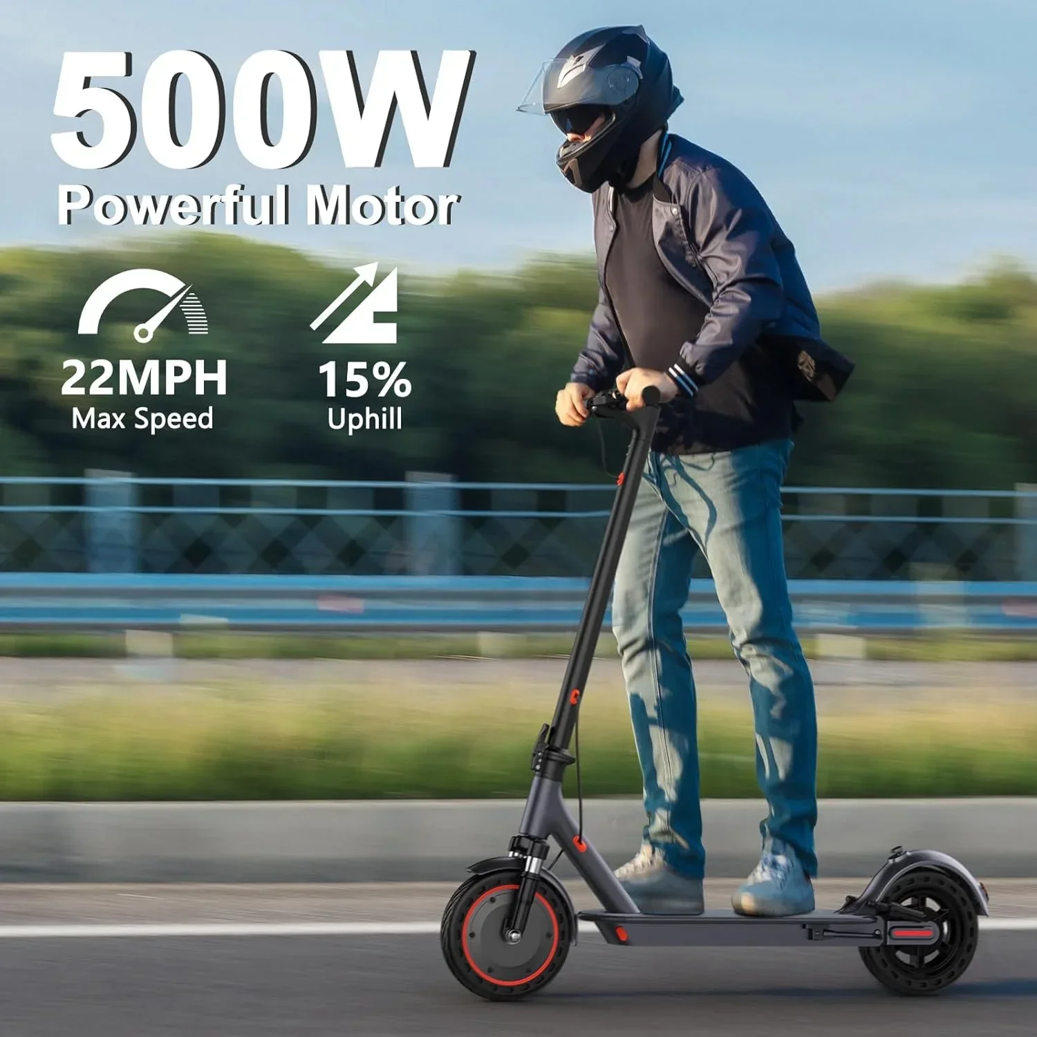 Electric Scooter 350W/500W Powerful Motor 8.5