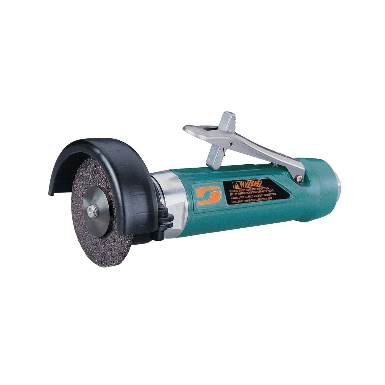 Dynabrade 52574  ~  4 Inch Diameter Straight-Line Cut-Off Wheel Tool 1 Hp 18000 Rpm Rear Exhaust 3/8 Inch-24 Spindle Thread