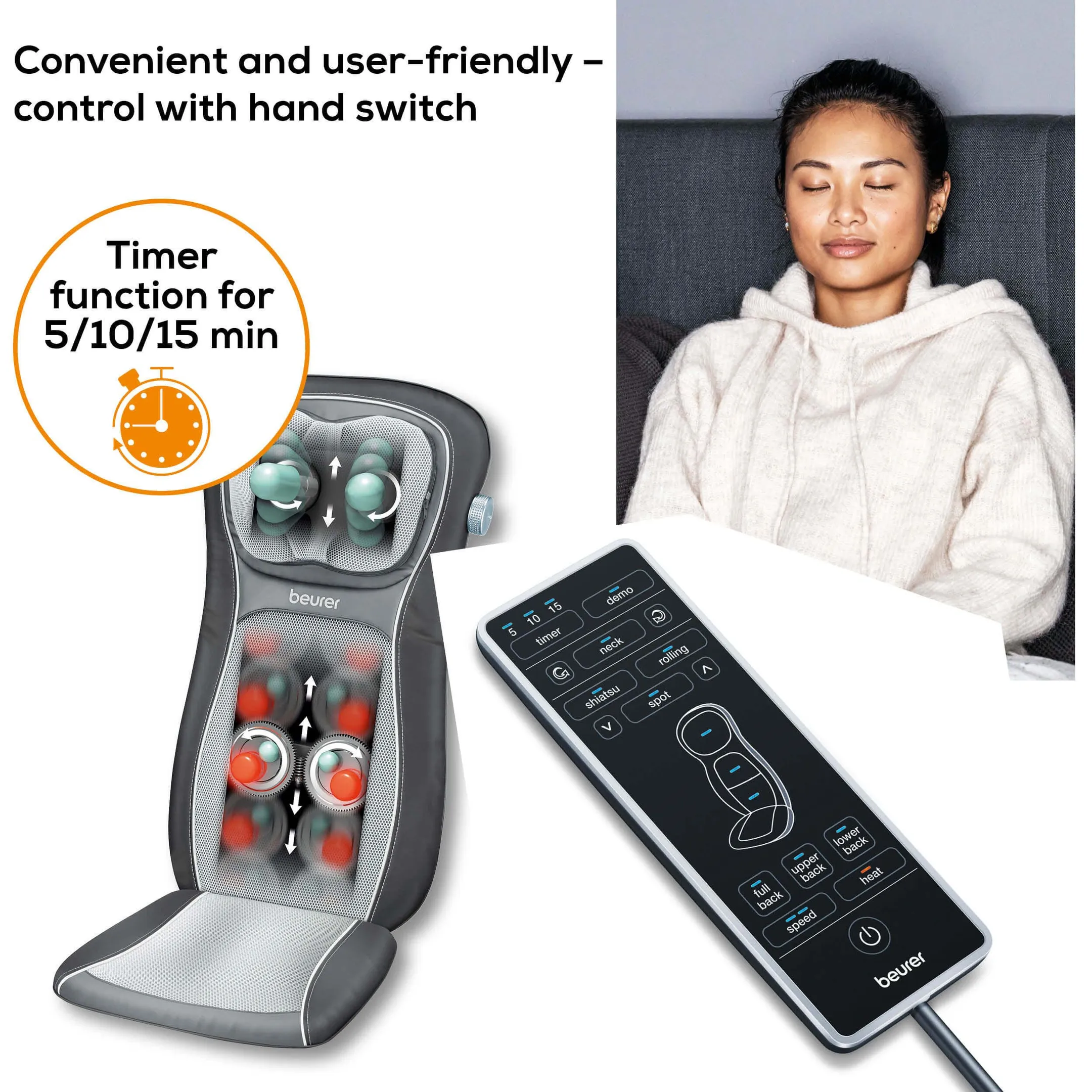 Beurer Massagestoel MG 260 HD-2-in-1