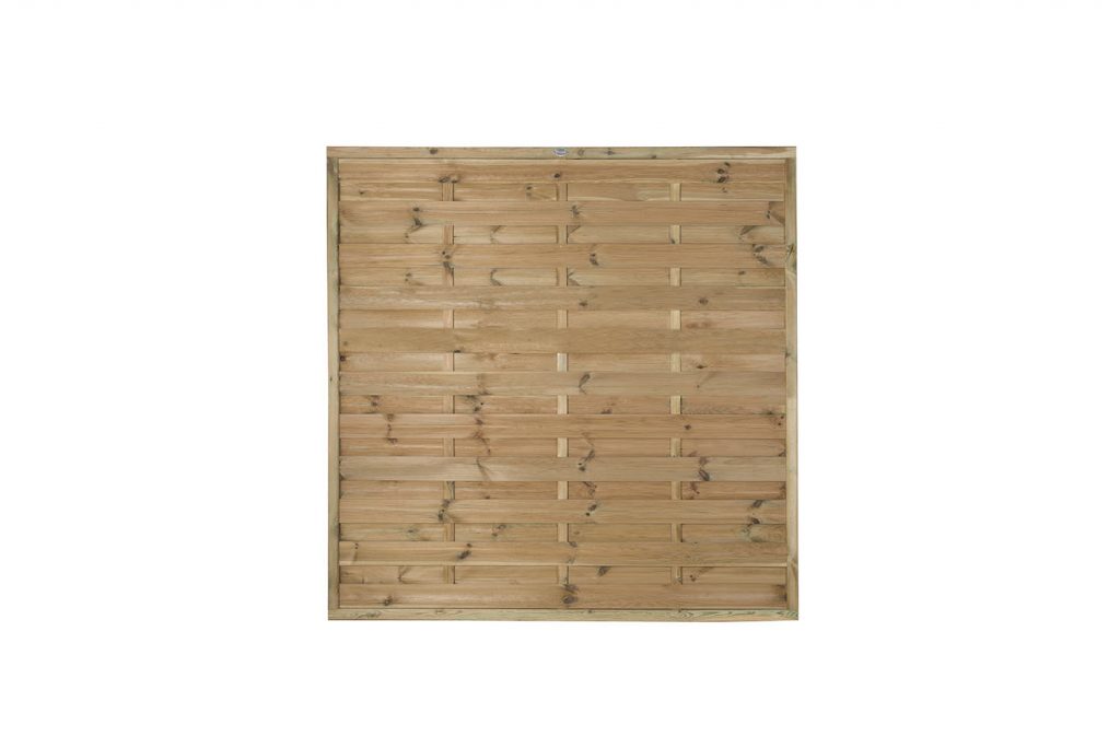 Forest Garden Pressure Treated Decorative Europa Plain Fence Panel – 1.8m x 1.8m