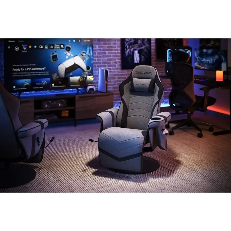 Gaming Recliner - Reclining Gaming Chair with Footrest