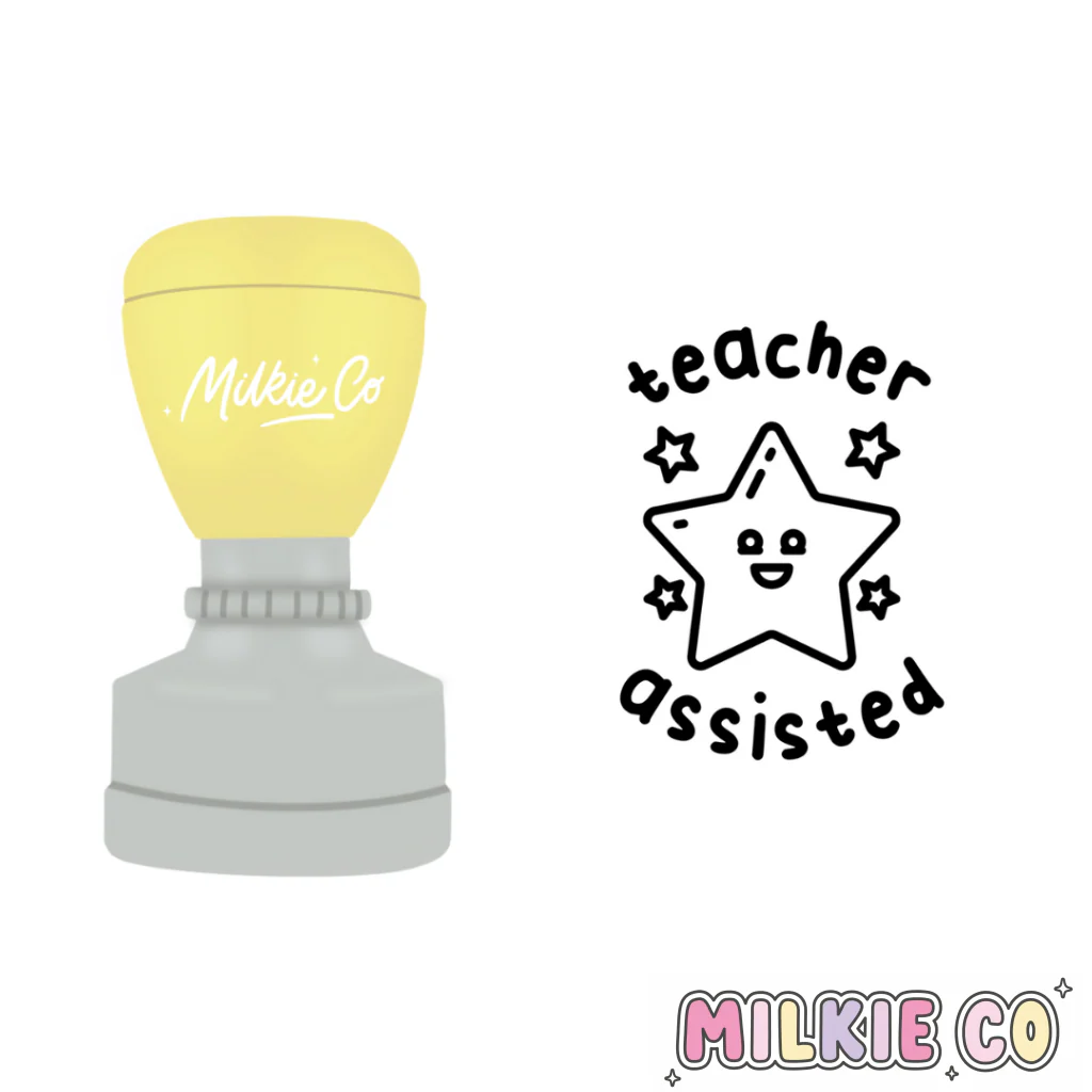 'Teacher Assisted' Stamp (Modern)