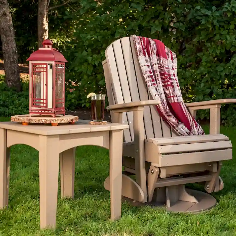 Poly Lumber Adirondack Swivel Glider Chair