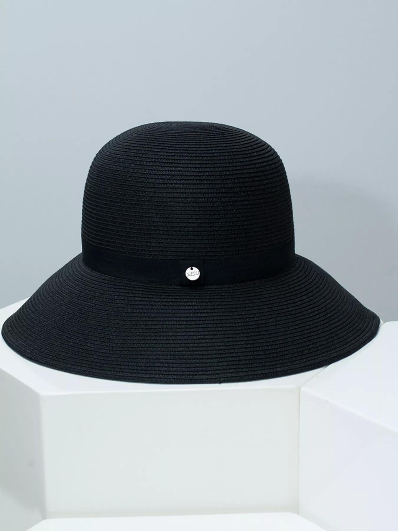 Straw Sun Hat with Ribbon