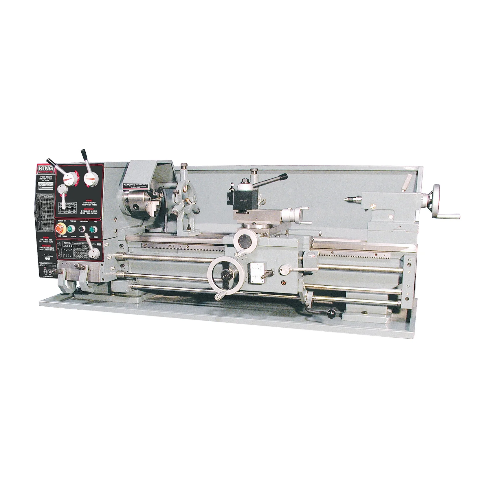 King Canada KC-1236ML/KM-053  ~  Lathe Metal 12 Inch X 36 Inch Gear Drive 1.5 Hp 220V Taper Attachment
