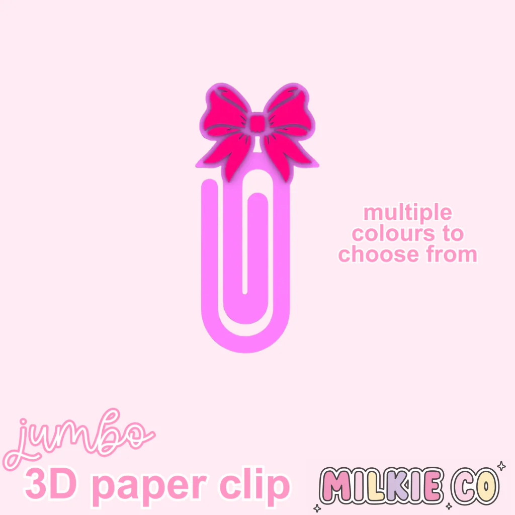 Bow Jumbo Paperclips