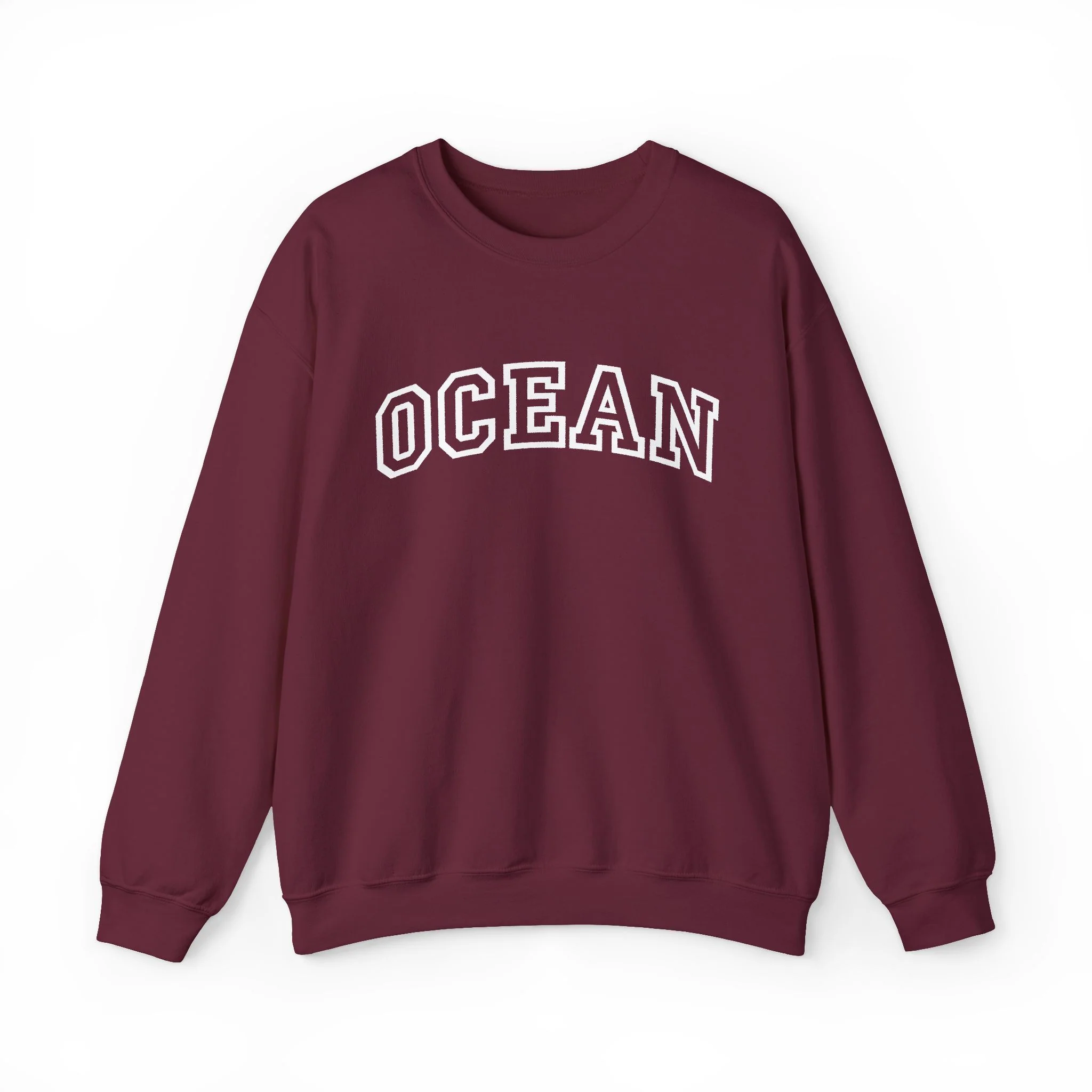 Ocean Crewneck Sweatshirt - Casual Coastal Pullover