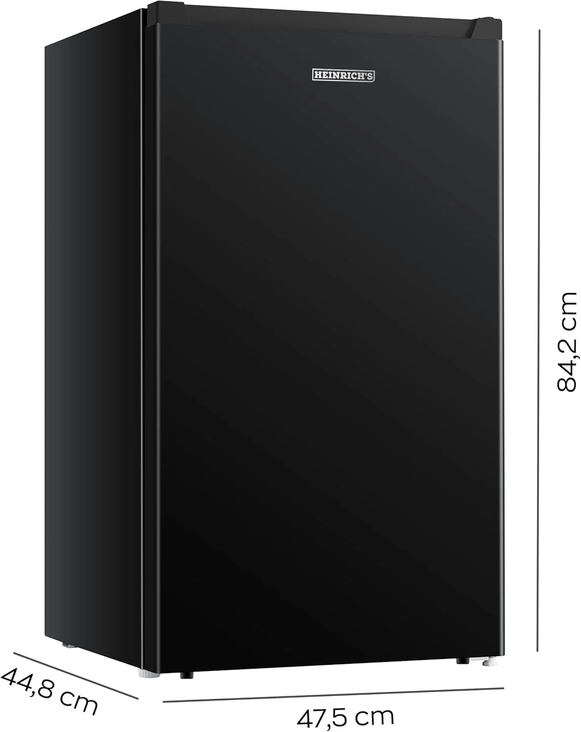 Heinrich´s Gefrierschrank 61Liter -18°C Freezer, 3x Gefrierschublade, 7 Stufen Temperaturregler, Airflow, wechselbarer Türanschlag weiß