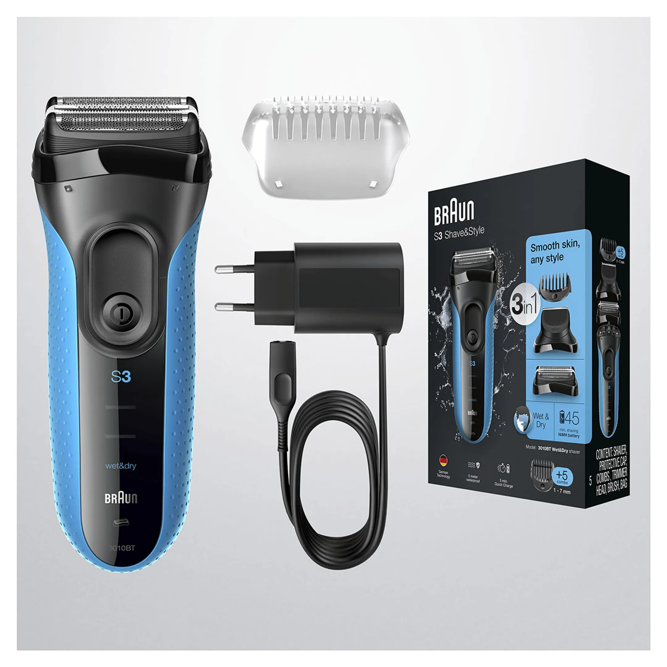 Braun Scheerapparaat Series 3 Shave&Style 3010BT