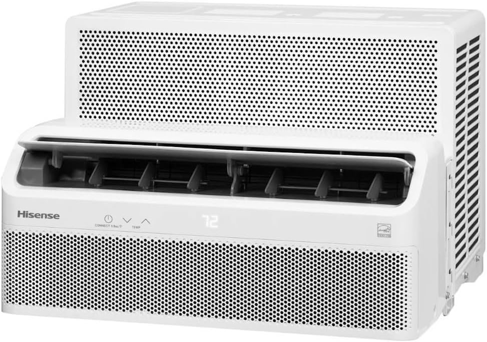 Hisense 8,000 BTU Smart Inverter Window Air Conditioner Easy Install Bracket