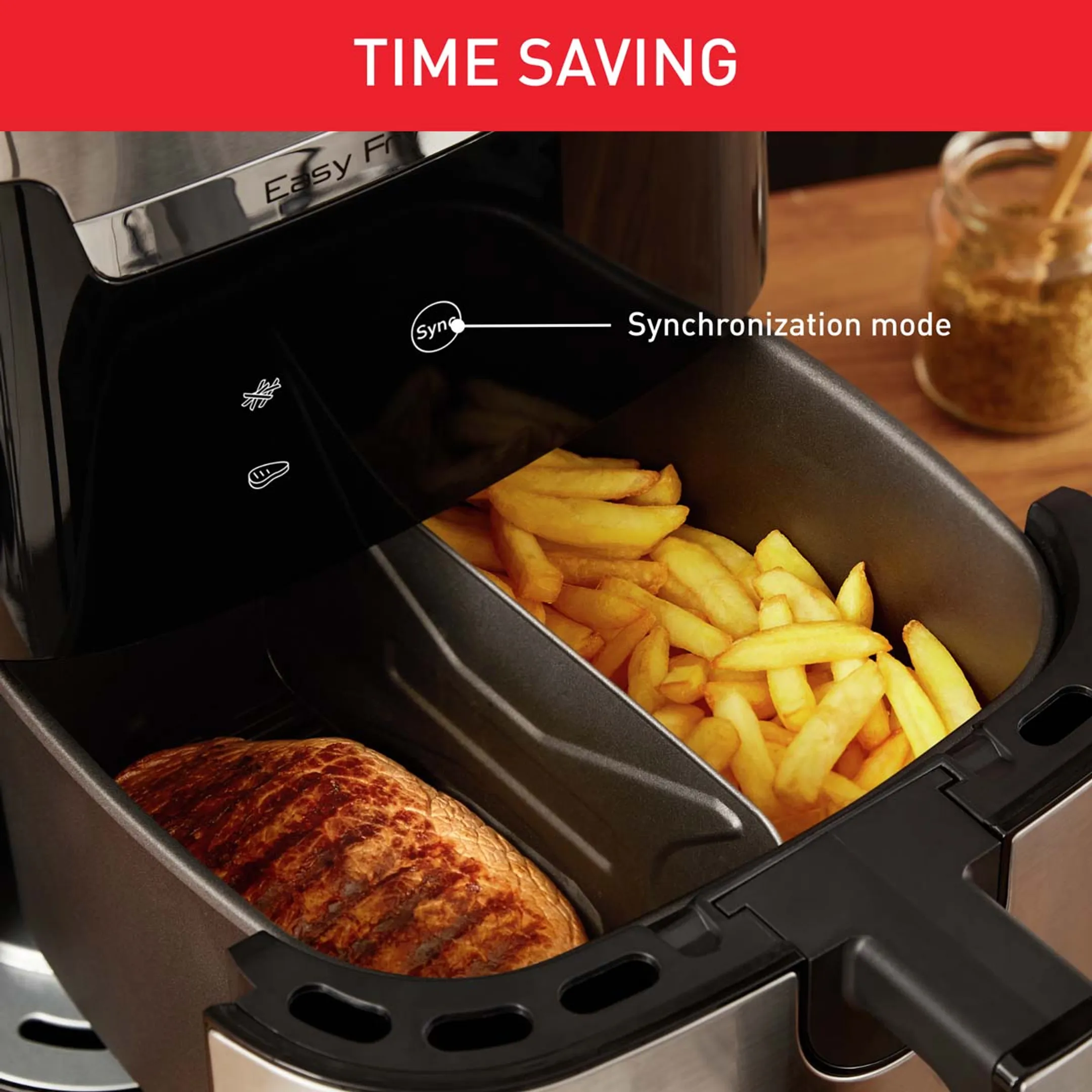 Moulinex Airfryer Easy Fry & Grill XXL Inox EZ801D10