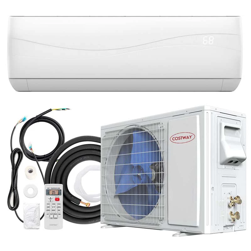 9000 Btu 17 Seer2 Mini Split Air Conditioner Amp Heater Ductless Inverter System 208 230V Wall Mounted Ac Unit With Heat Pump