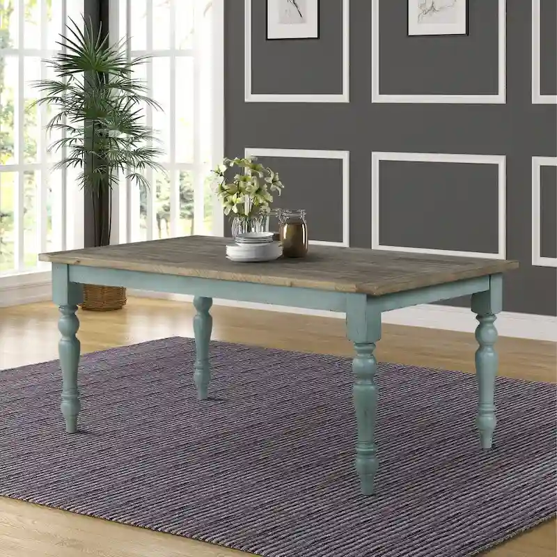 Roundhill Furniture Prato 5-Piece Dining Table Set with Cross Back Chairs