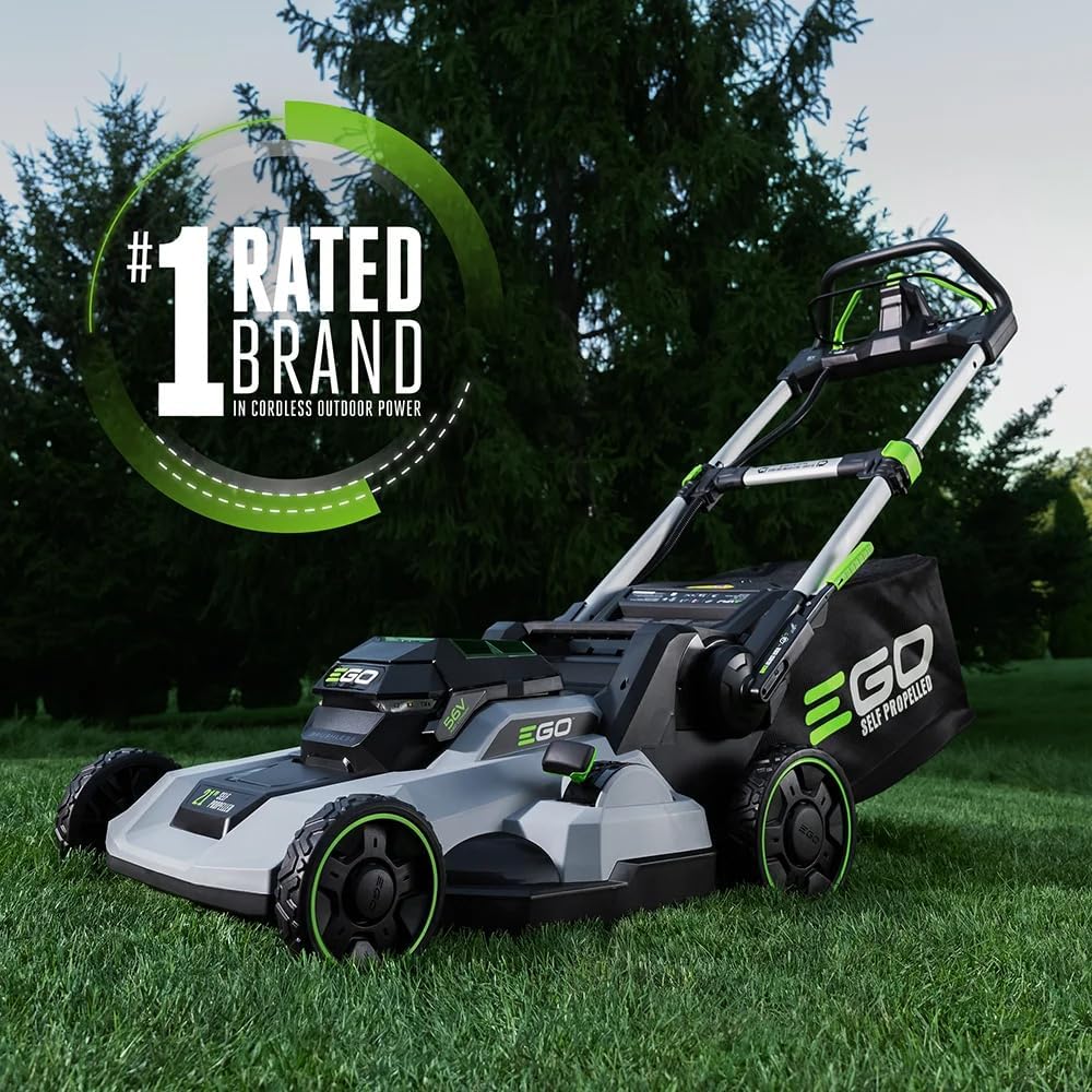 EGO POWER+ Electric Lawn Mower  Self-Propelled Cordless  Includes 56V 6.0Ah Battery And 320W Charger - LM2114SP