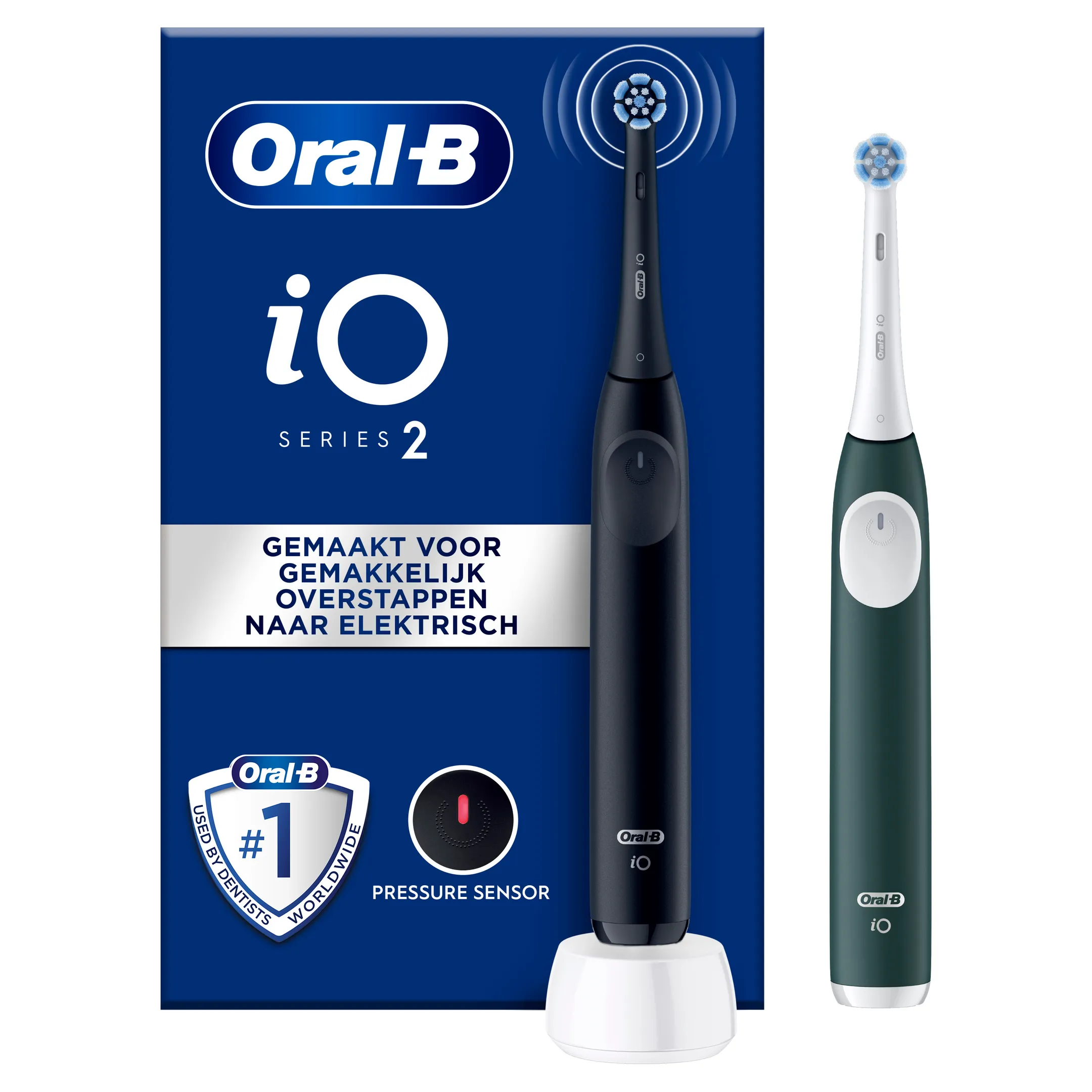 Oral-B Elektrische tandenborstel iO2 Duo zwart/groen