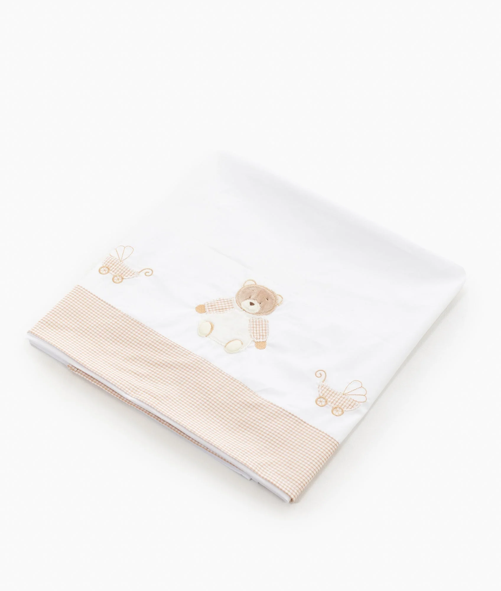 Flat Sheet | White & Beige