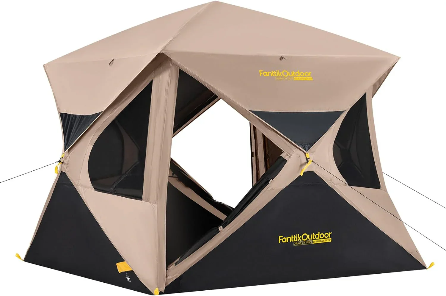Super Camping Tent 4 Person Pop-up Instant Cabin Set Up Portable Center Tent