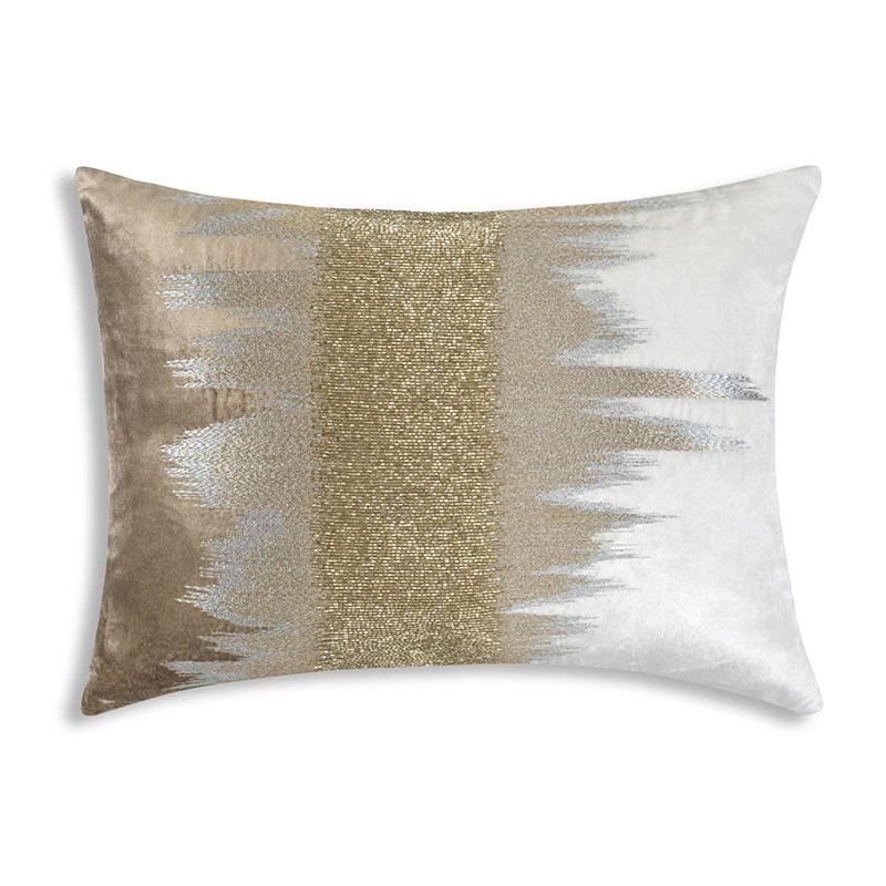 Mira Cream Gold Lumbar Pillow