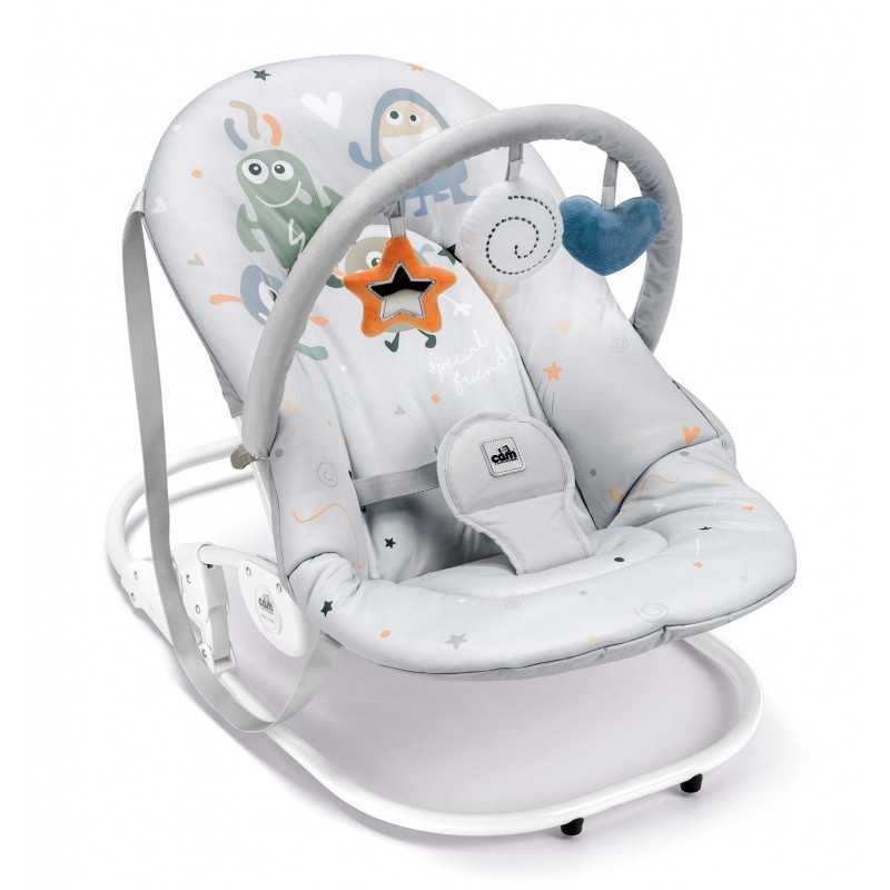 Sdraietta Giocam T259 con Arco Giochi – Seduta Imbottita, Cintura di Sicurezza, Tessuto Lavabile – Modello S362-T259