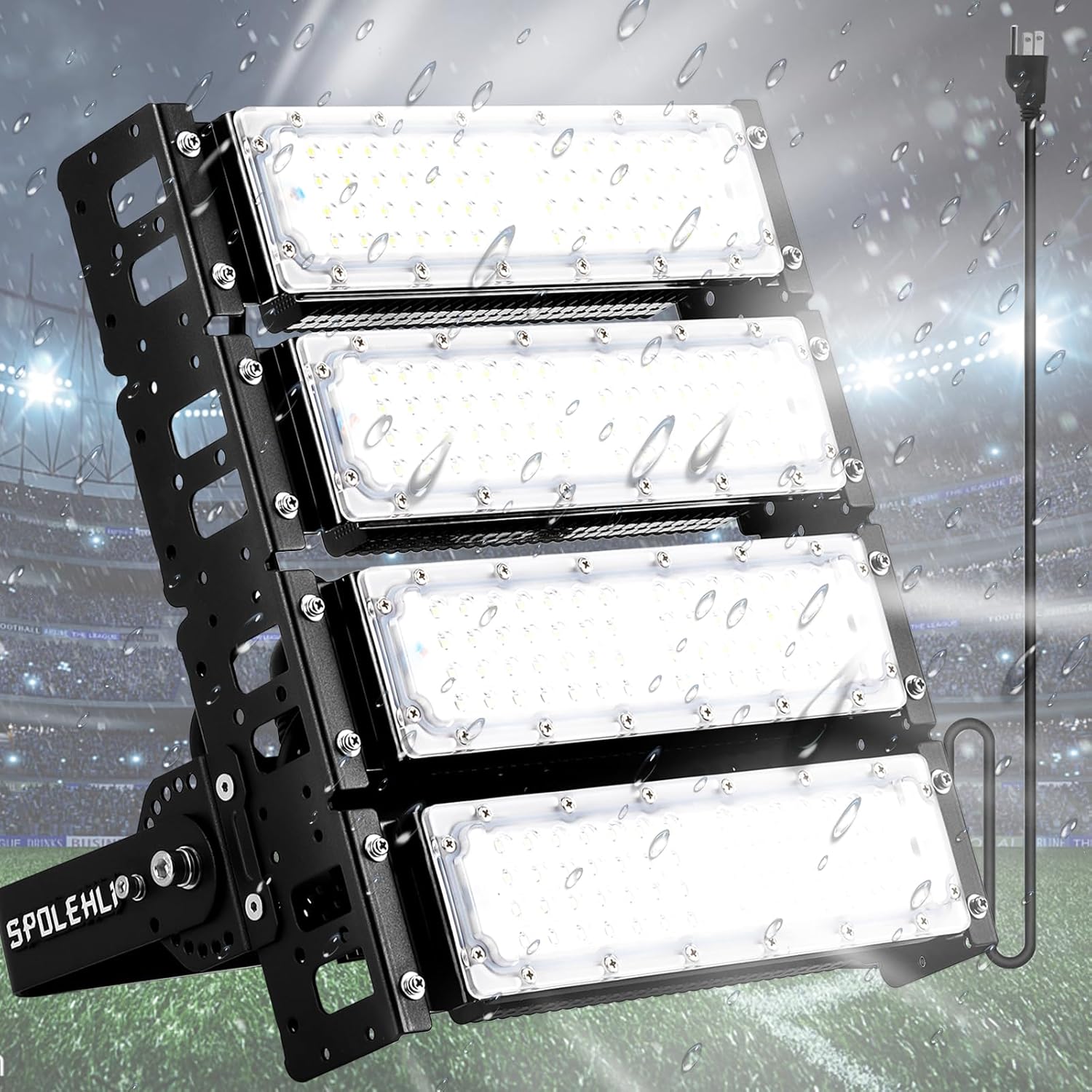 LED Strahler Flutlicht 200W Flutlicht 26000LM 6500K Stadion Flutlicht IP66 Wasserdichte Beleuchtung AC100-265V für Stadion, Spielplatz, Dock, Platz, Außenbereich Beleuchtung
