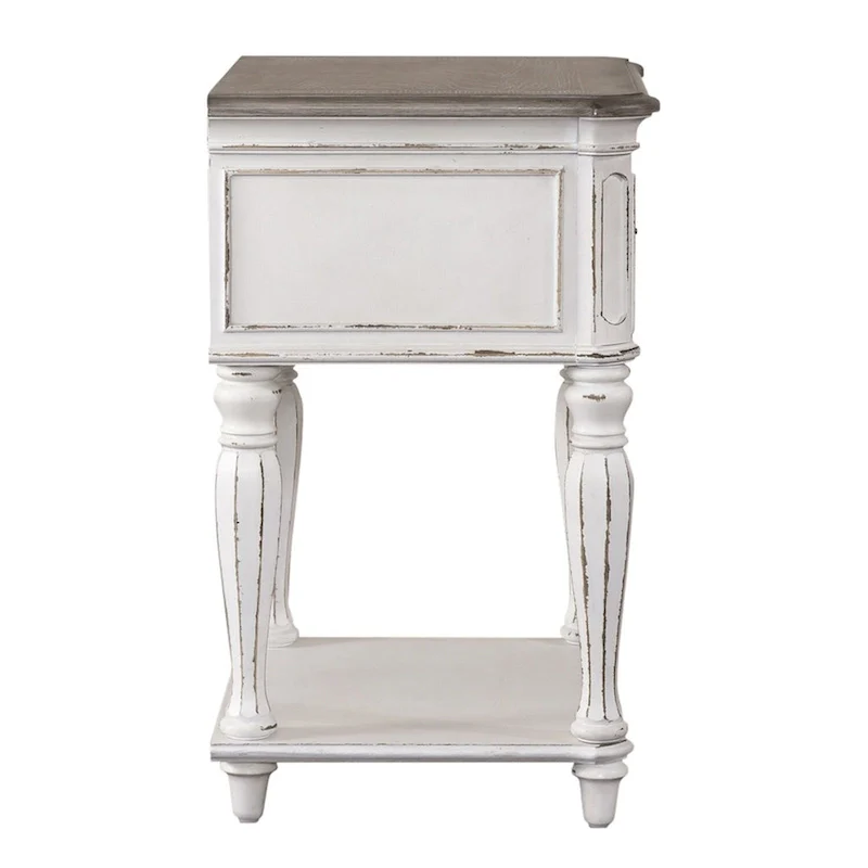 Magnolia Manor Antique White Leg Night Stand