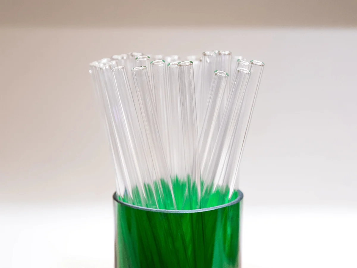 Glass Straw/Stirrer, Set of 6