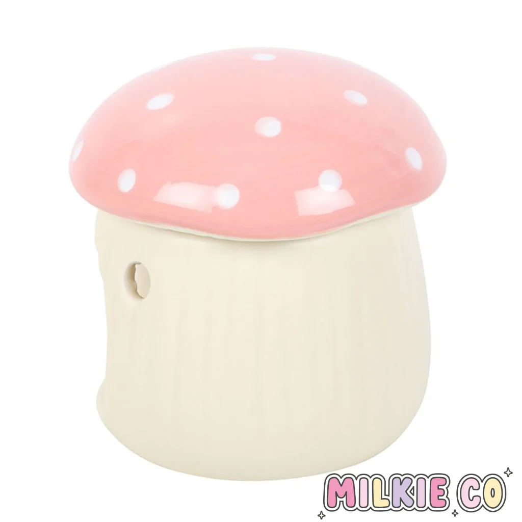 Pink Mushroom Wax Melt Burner